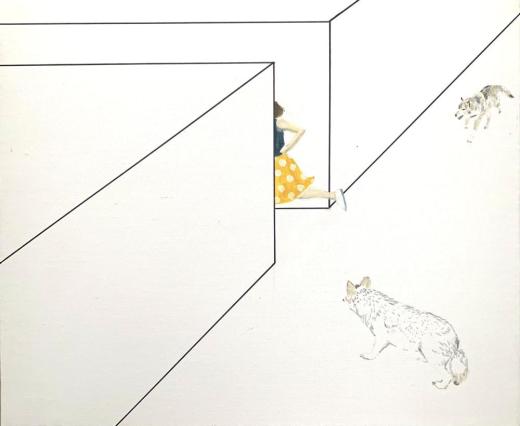 2頭のオオカミ