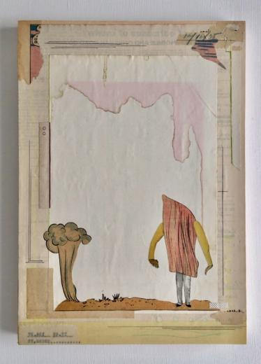Stump Man (collage)