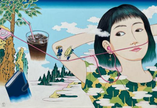 家電図 イヤフォン -夢現の堺つりはし-