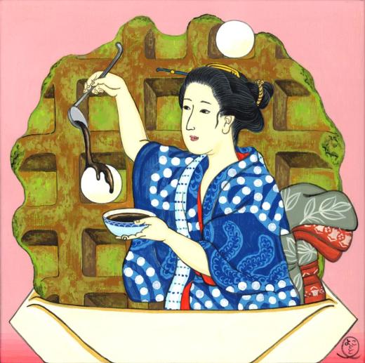 名菓揃 白玉抹茶ワッフル