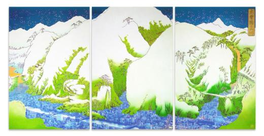 pop ukiyoe「山・川 "River×River"」