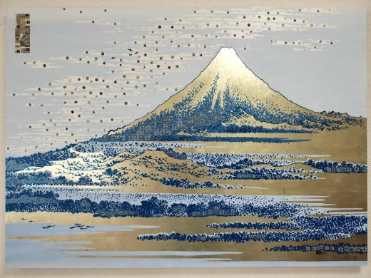 clear-sky Mt Fuji SH111980J 快晴の富士 -北斎 富嶽百景より-