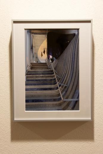 City Portrait 0007 -steps, wall, ceiling, two people-