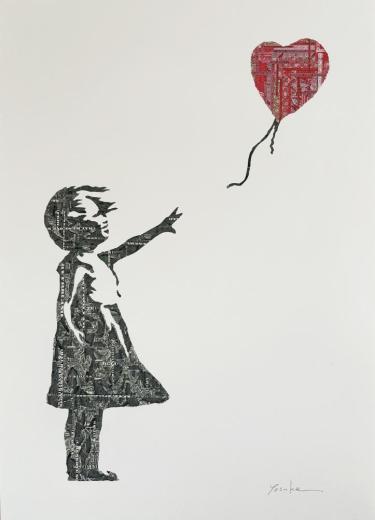 Banksy_girl by Debris of dollar 01