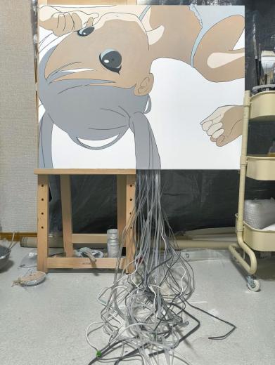 おさげ髪の女の子