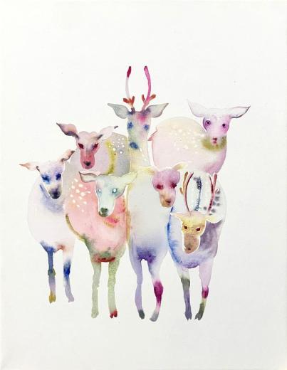 flock of deer