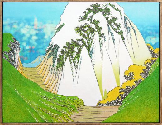 pop ukiyoe " 木曽街道_和田 "