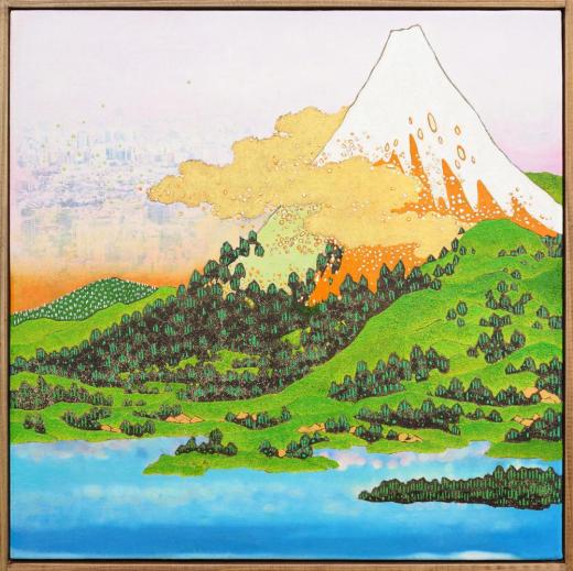 pop ukiyoe " 富士図 "