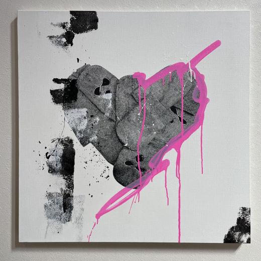 Untitled (pink x black x white)