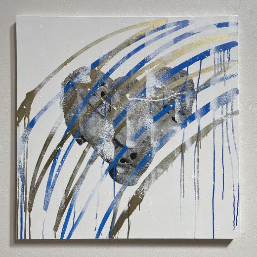 Untitled (gold x blue)