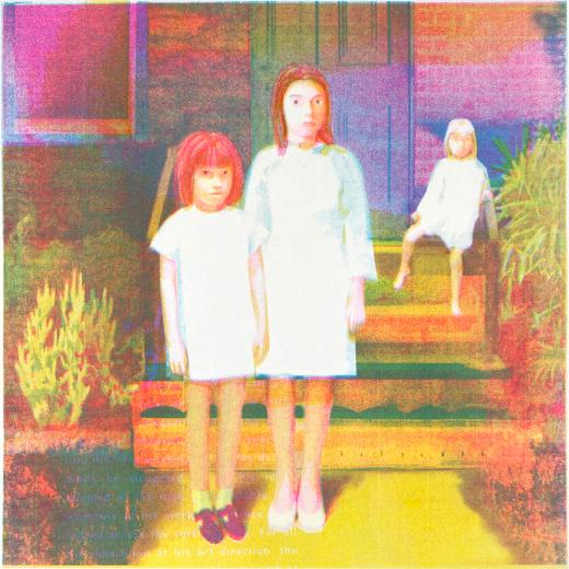 Everyday Life in the Past - Girls in front of the house
