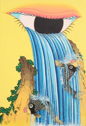 顔の穴 ~鯉の涙登り~