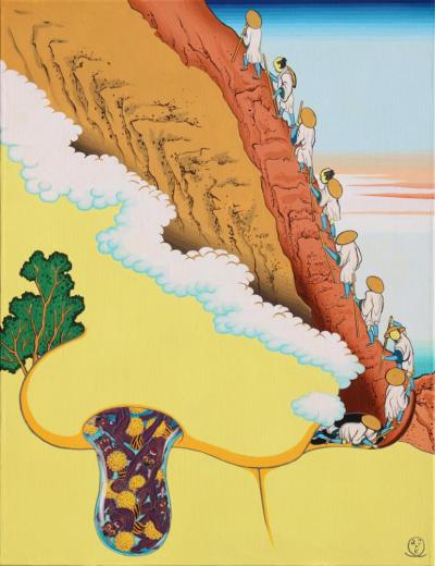 顔の穴  ~鼻人登山~