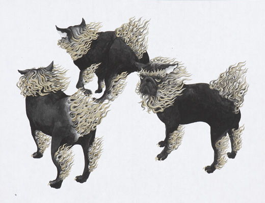 獅子狛参頭図