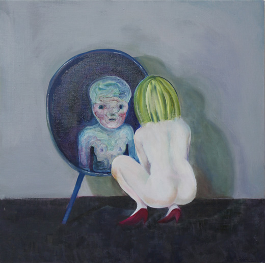 In the mirror