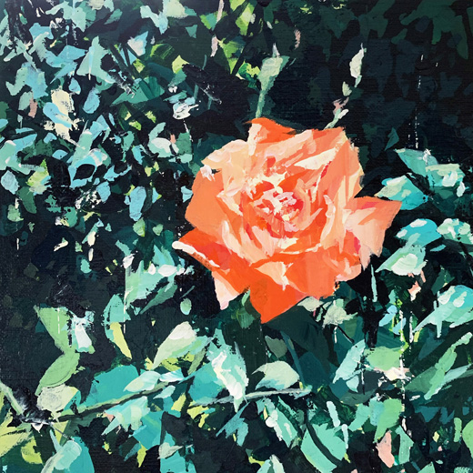 静かに咲く花