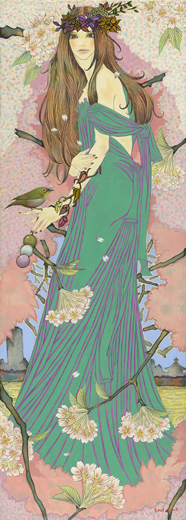 お花見の女神